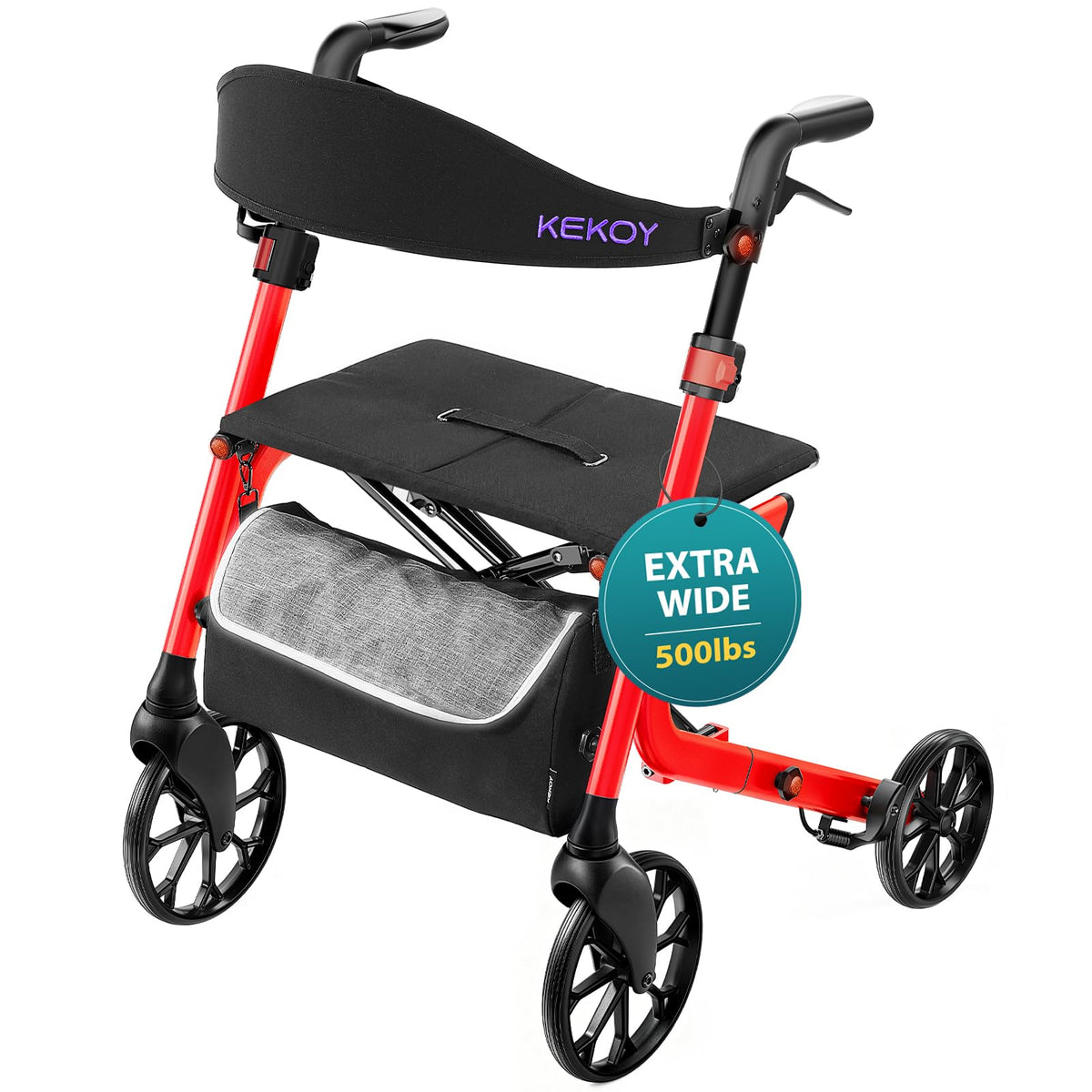 Bariatric Rollator Walker with Seat W9860