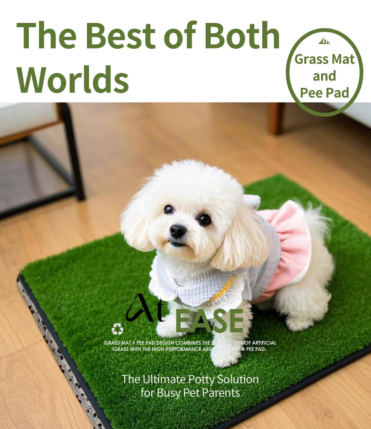 Reusable Washable Grass Pad for Dogs T680
