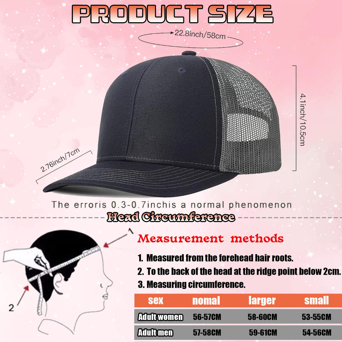 Custom Trucker Hat with Text Photo Logo S976