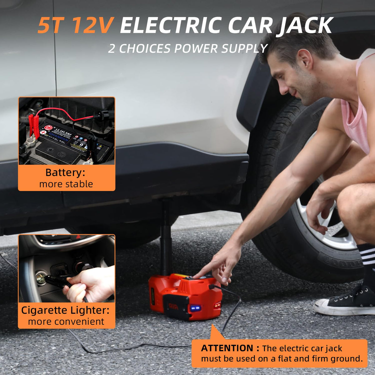 5 Ton 12V Electric Car Jack Kit Y140342