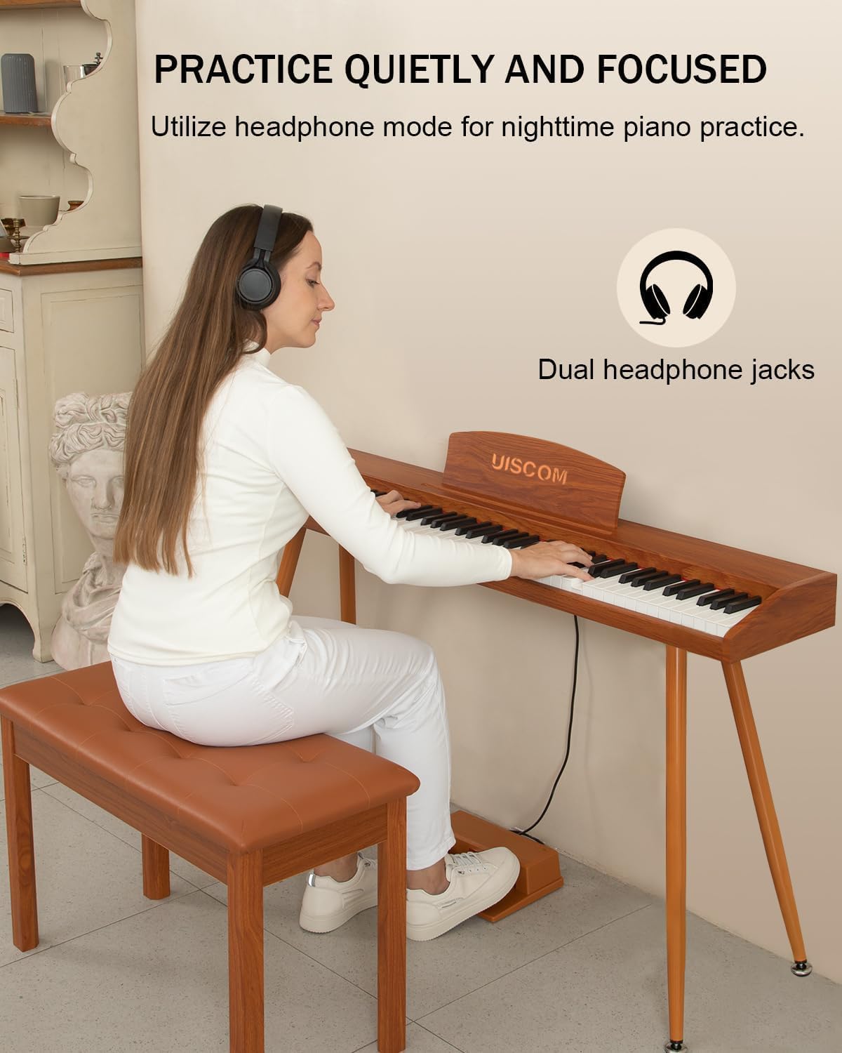 88 Key Semi-Weighted Digital Piano Keyboard C5801