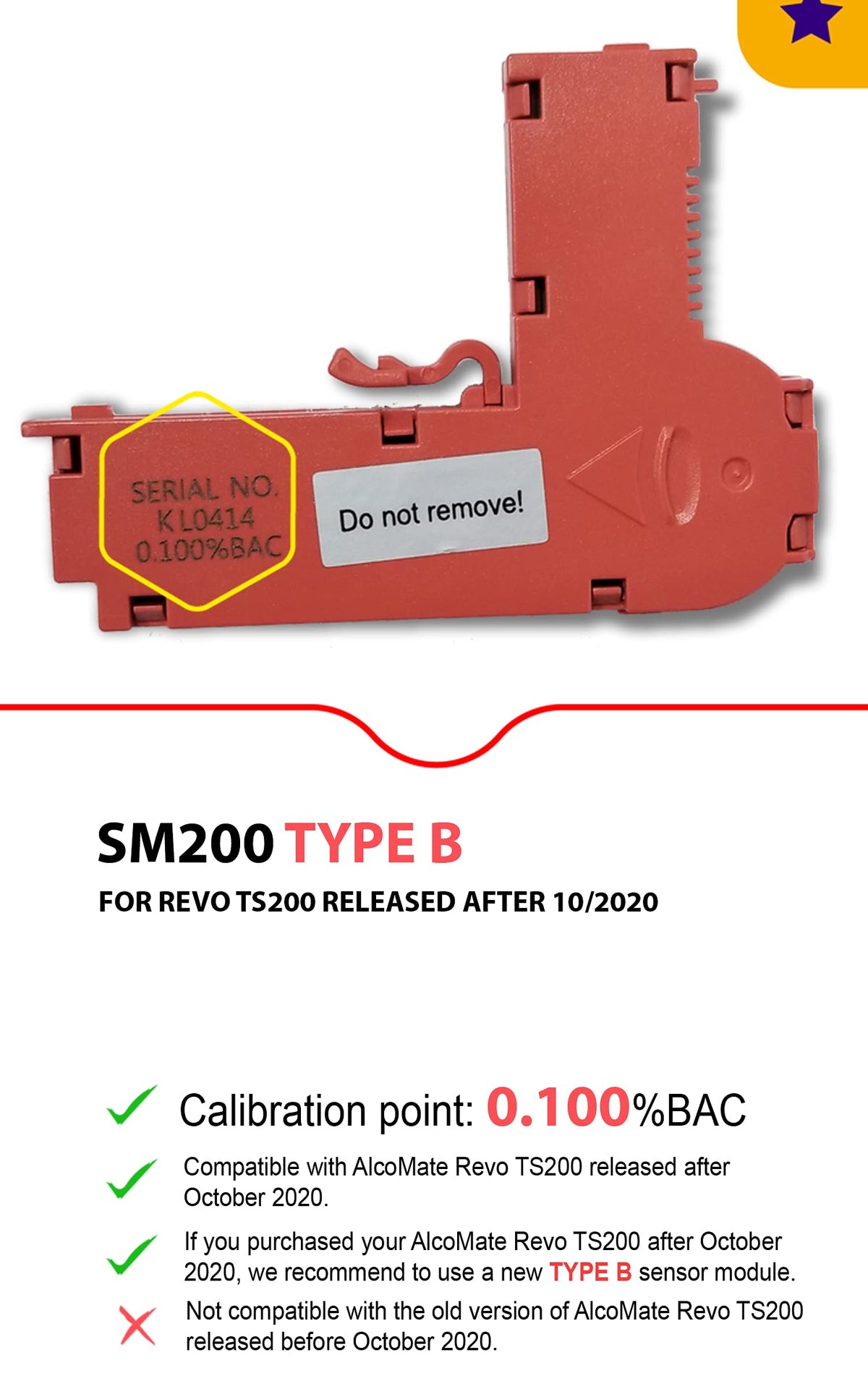 Sensor Module Replacement Type B V507374