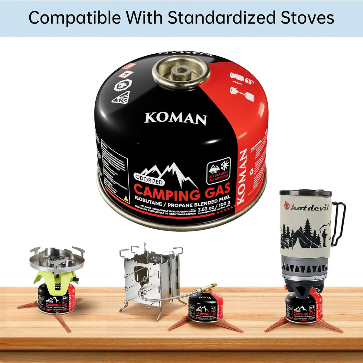 Isobutane Propane Fuel Canister 4 oz 6 Pack S177918