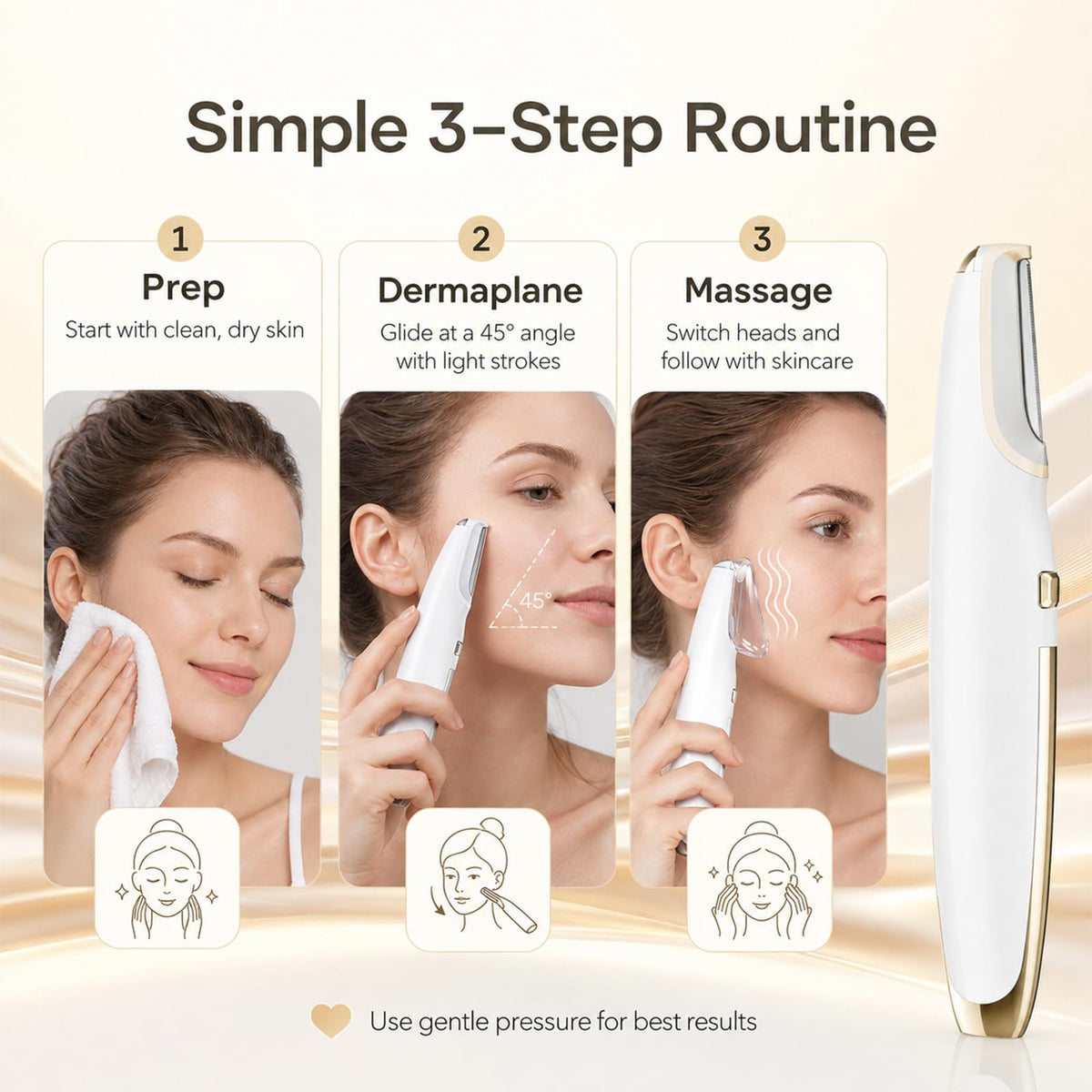 Electric Dermaplane Razor for Face N26715