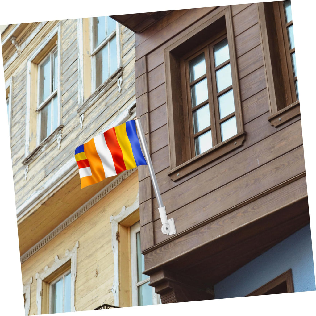 Adjustable Wall-Mounted Flag Pole Mount Bracket Z65996