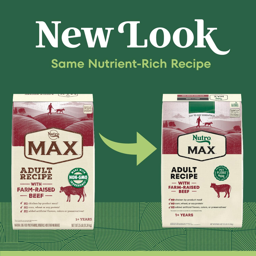 Natural Dry Dog Food Farm-Raised Beef 25 lb T995