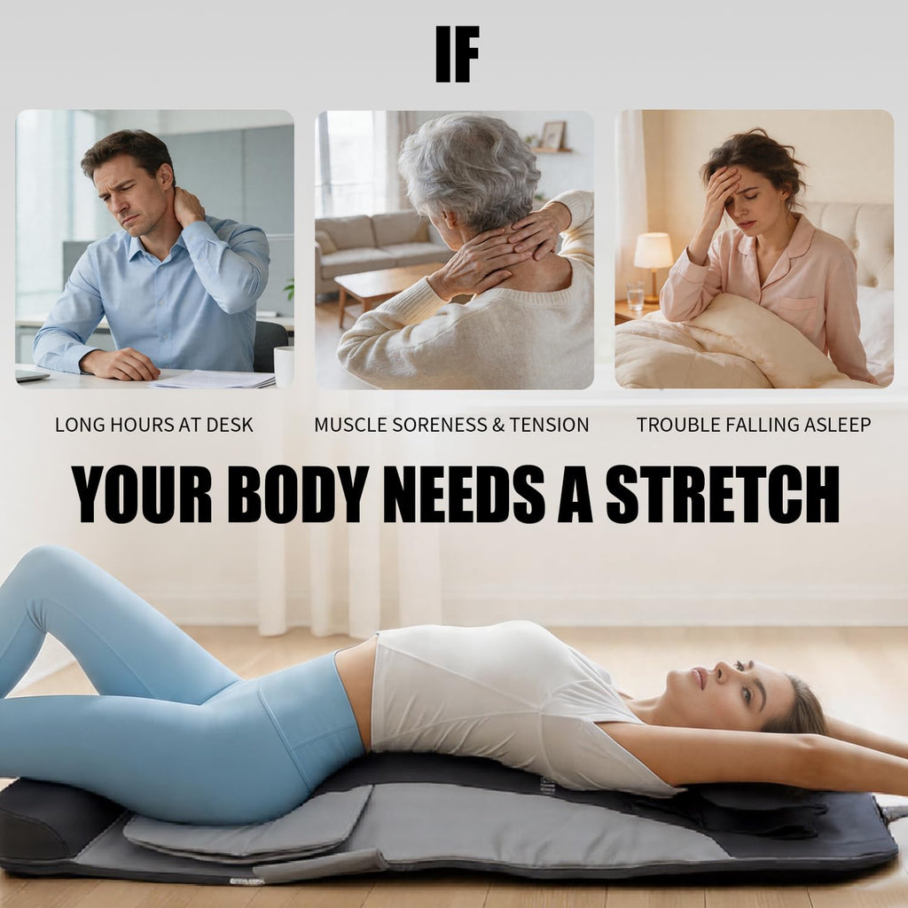 Foldable Full Body Stretching Massage Mat with Airbags J793644