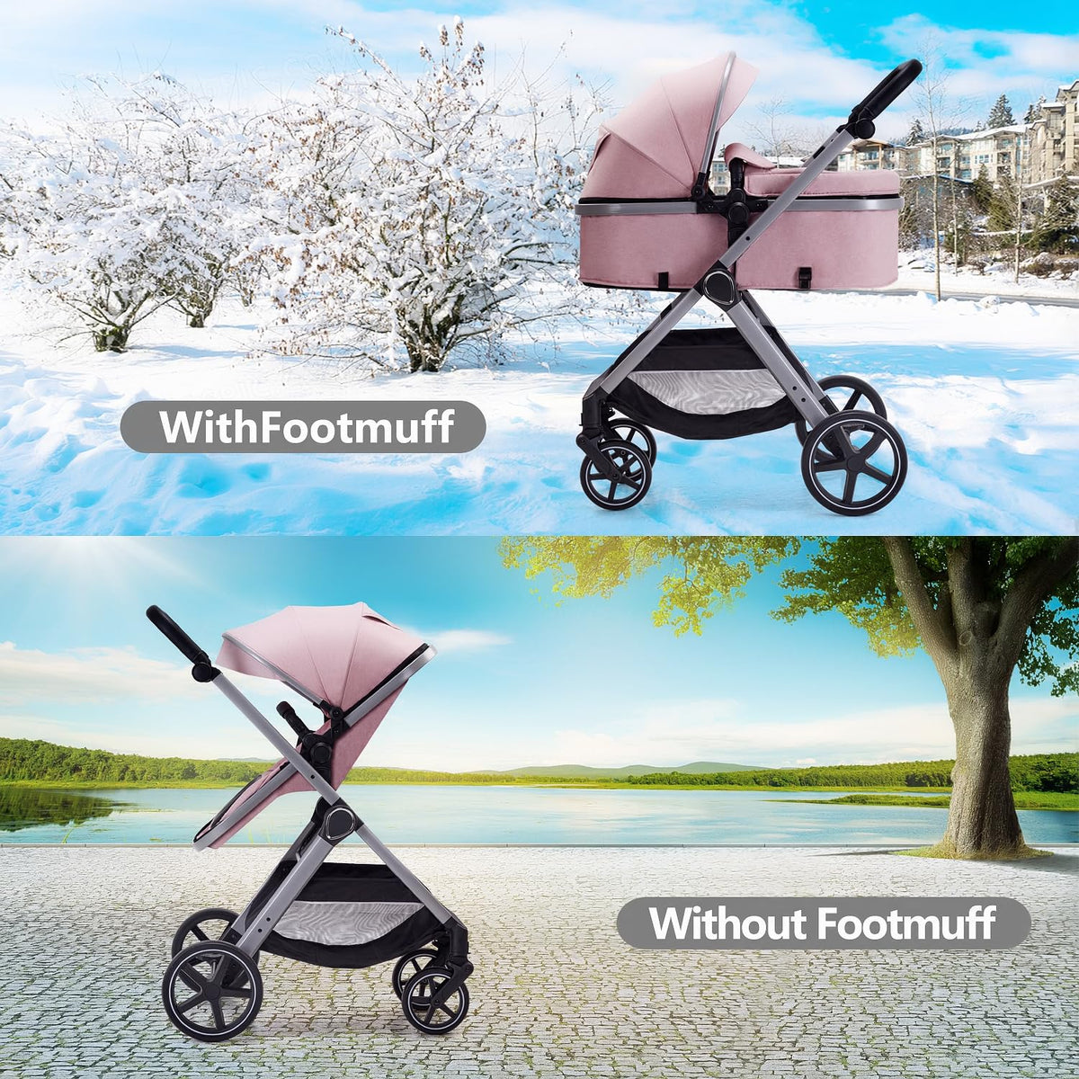 2 in 1 Convertible Baby Stroller C885