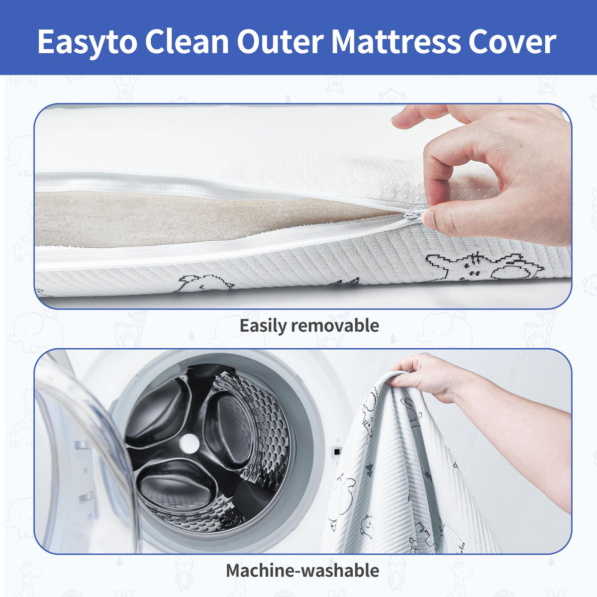 Pack and Play Mattress 38"x26" Firm Support Foam M937434