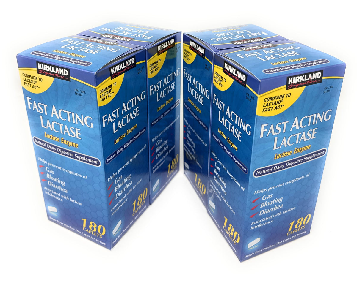 Fast Acting Lactase 720 Caplets 4 Pack L5964