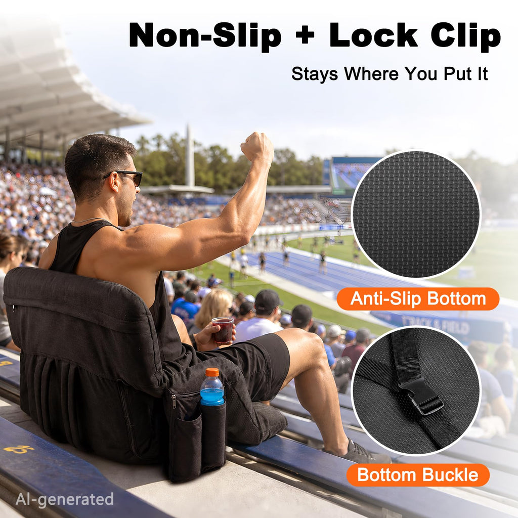 26" Extra Wide Stadium Seats with Back Support F561