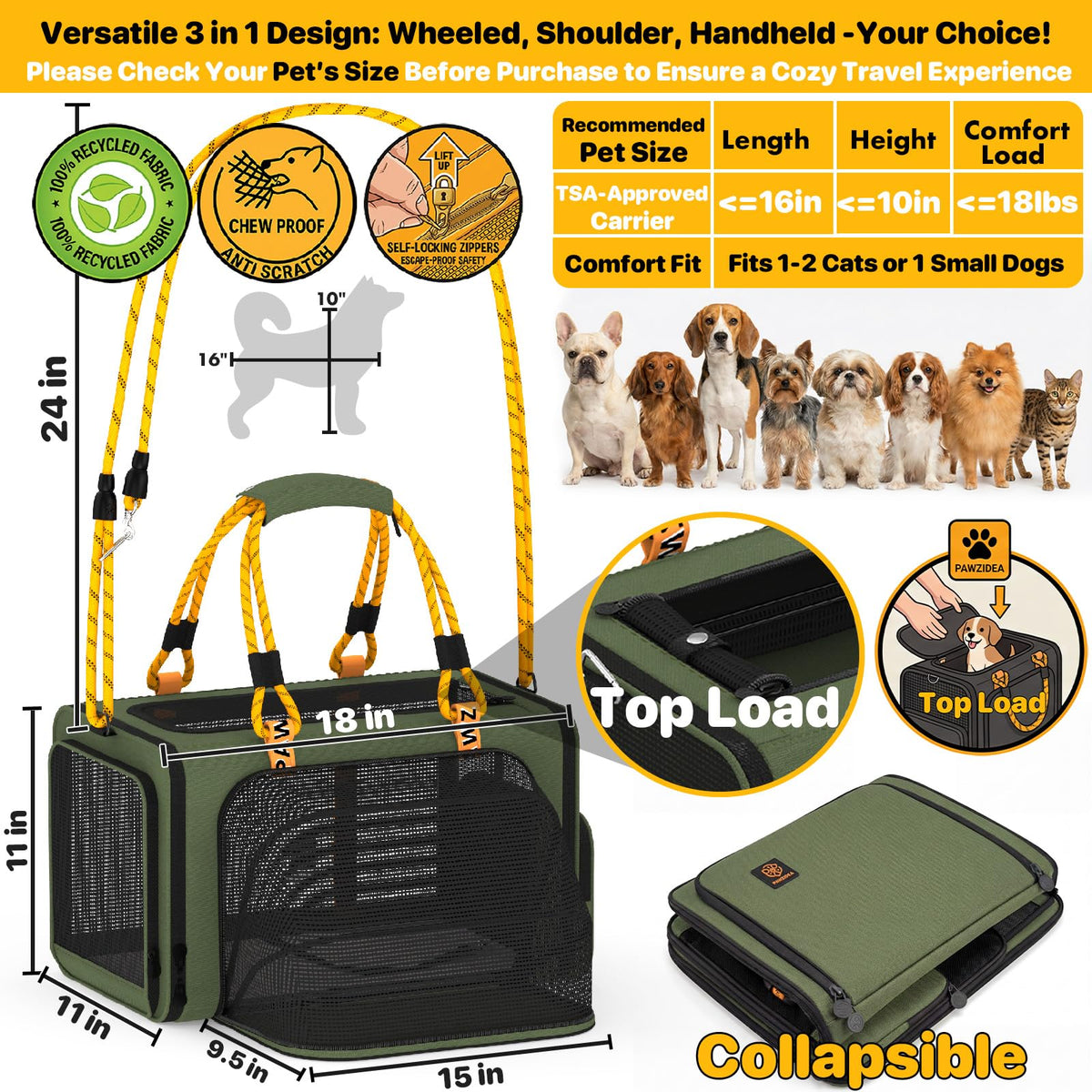 Expandable Pet Carrier P9761
