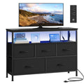 5 Fabric Drawers Dresser W6680