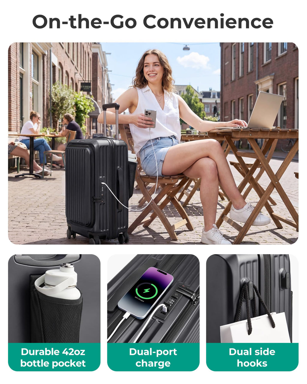 20" Expandable Carry-On Black G45494