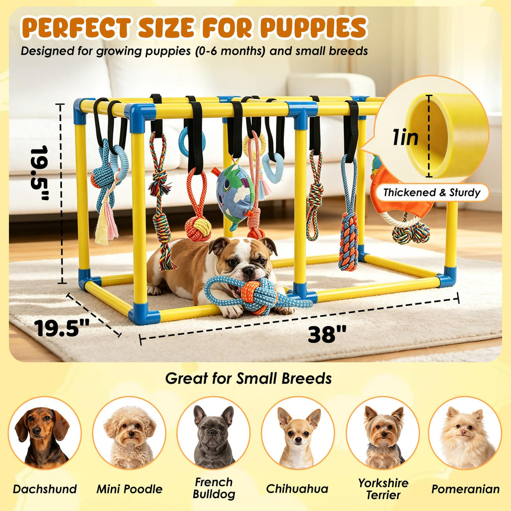 Puppy Play Gym with 14 Hanging Toys S20611