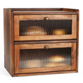 Large Wooden Bread Box U343