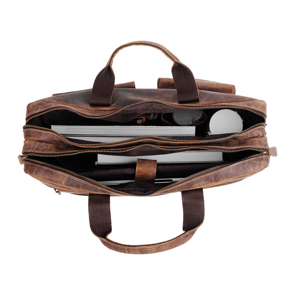 18 Inch Leather Laptop Messenger Bag S670478