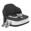 Portable Baby Booster Seat with 3-Point Harness & 2 Fixing Belts, Black J675