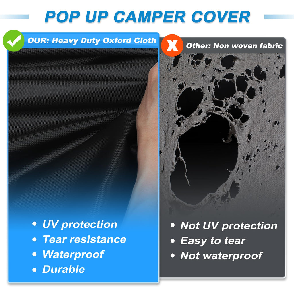 14ft-16ft Heavy Duty Oxford Waterproof Pop-Up Camper Cover F504782