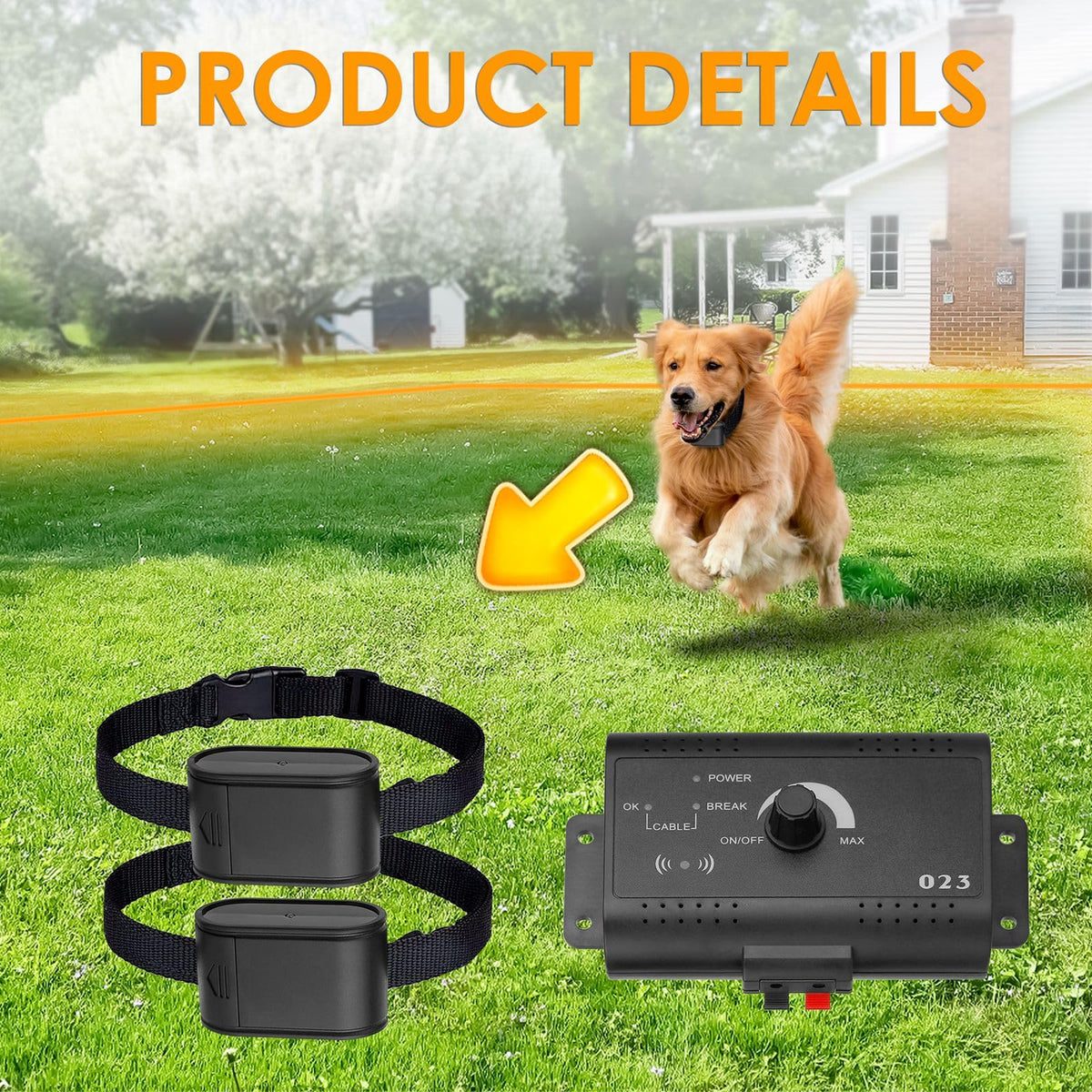 Electric Dog Fence System for 2 Dogs J801