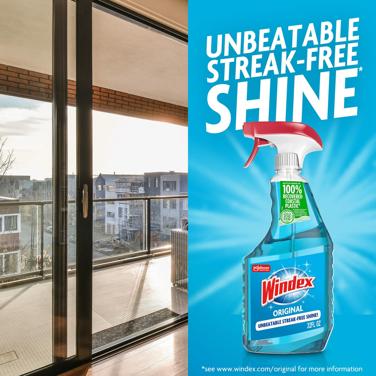 Glass & Window Cleaner Spray Bottle 23 oz D7848