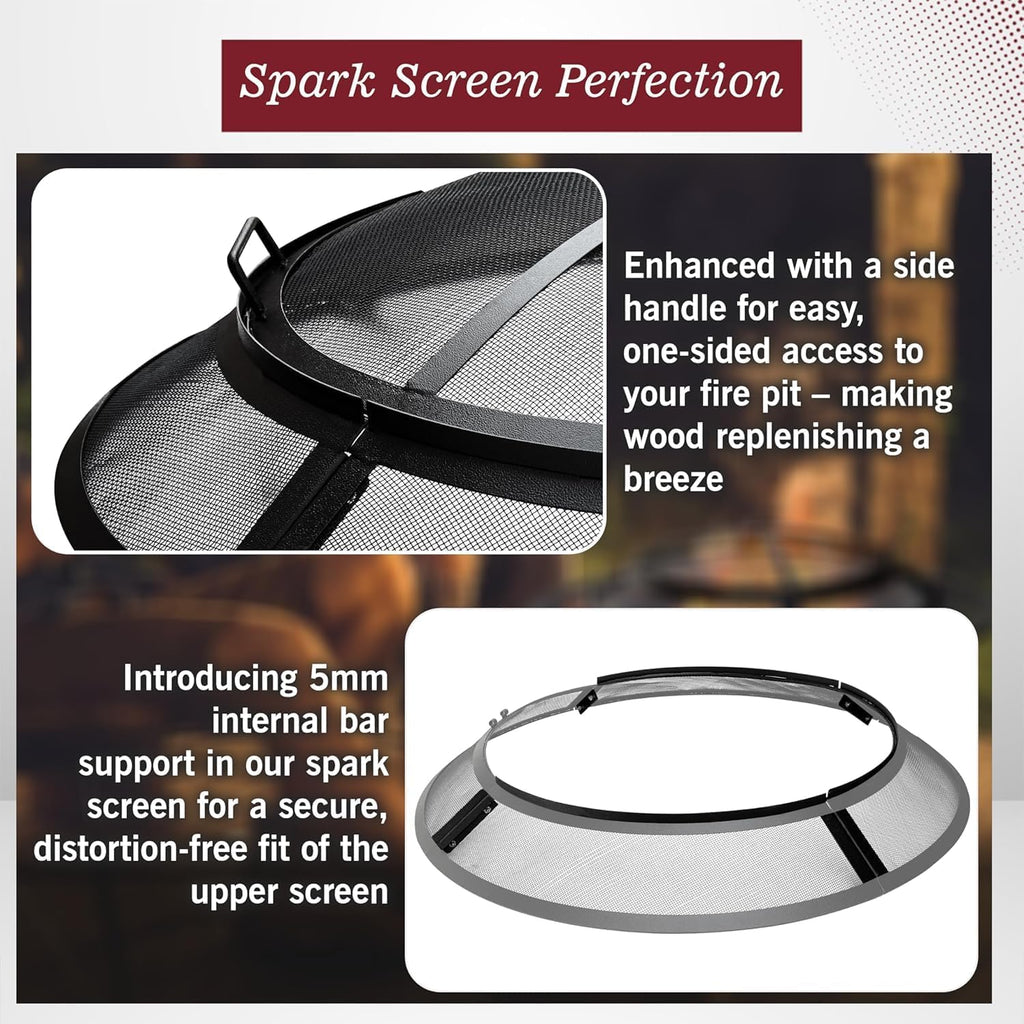 40 Inch Round Heavy Duty Fire Pit Screen Z1994