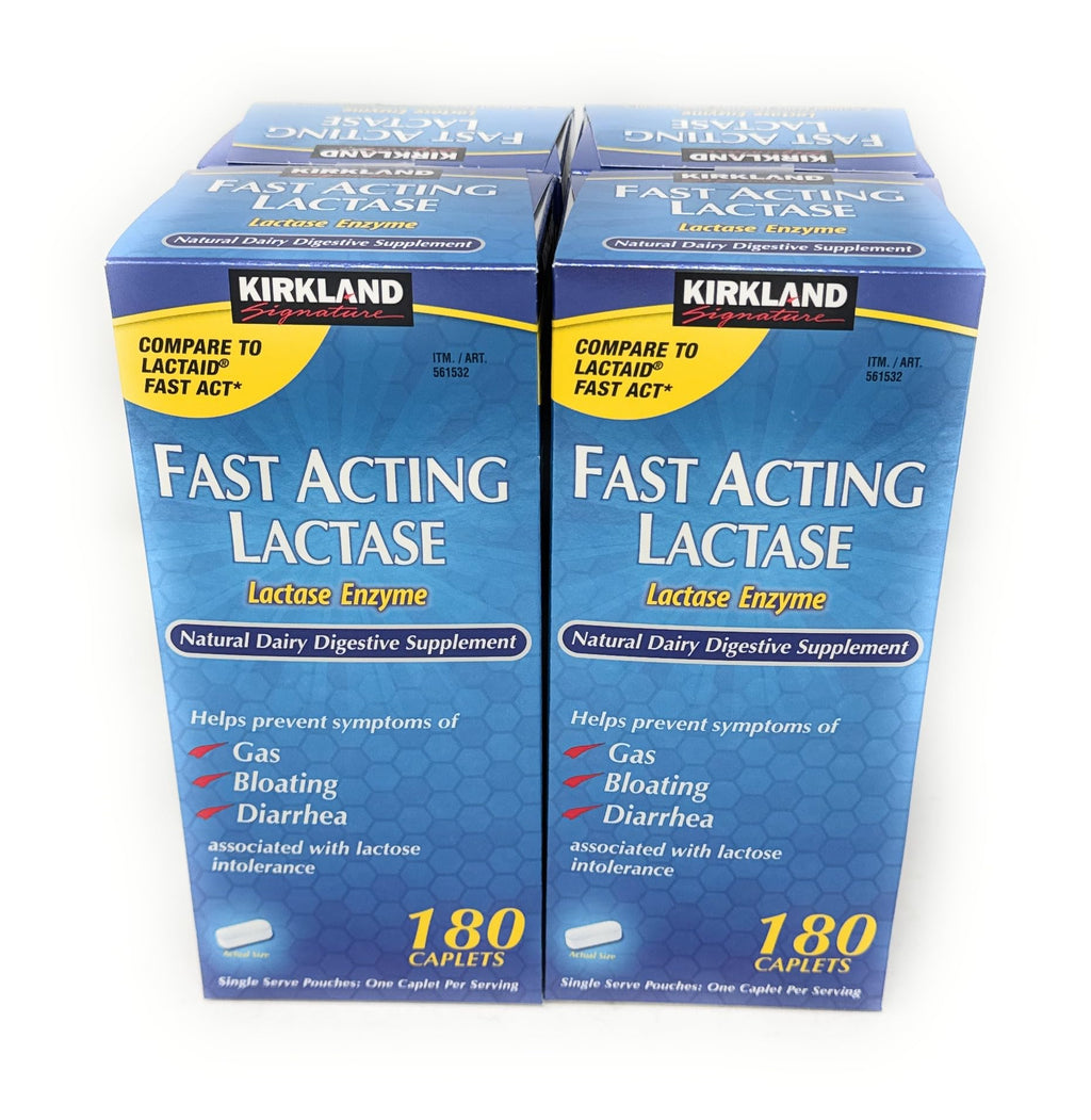 Fast Acting Lactase 720 Caplets 4 Pack L5964
