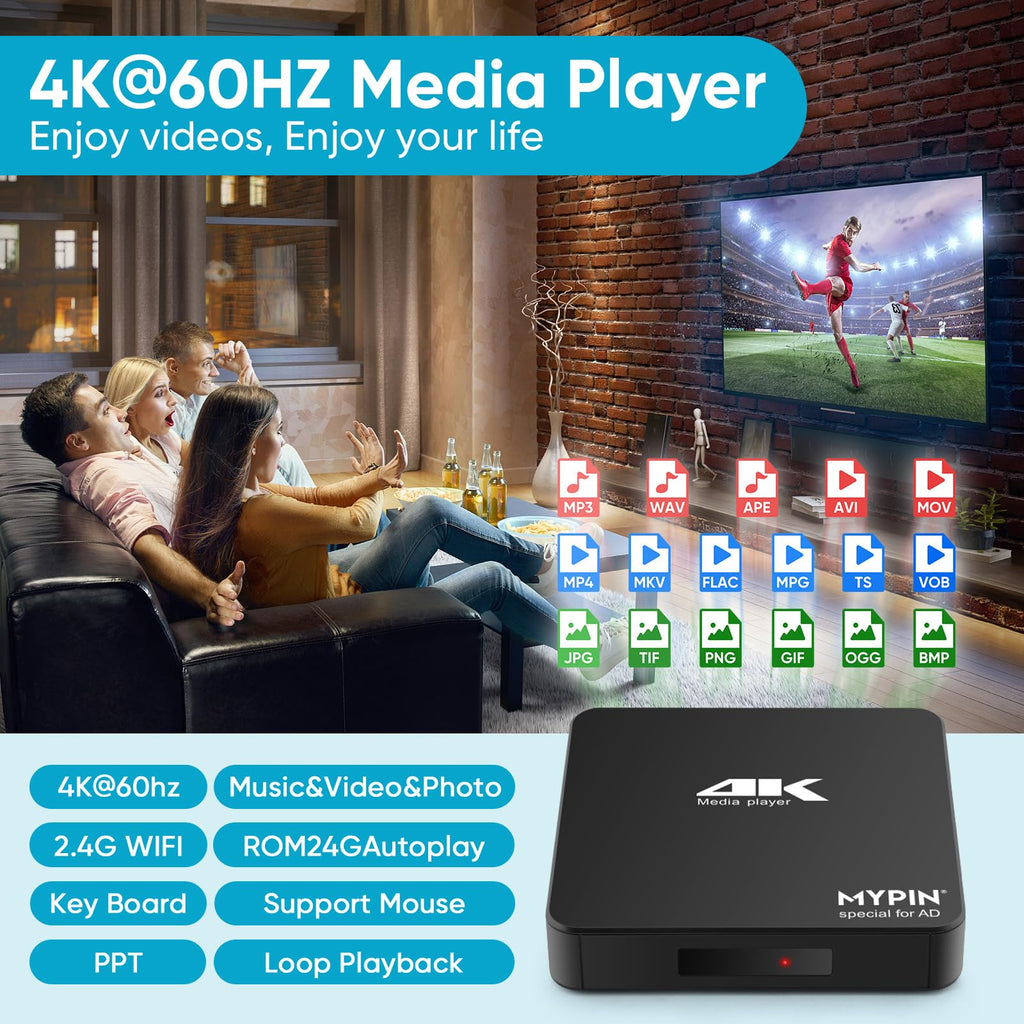4K MP4 Media Player F4629