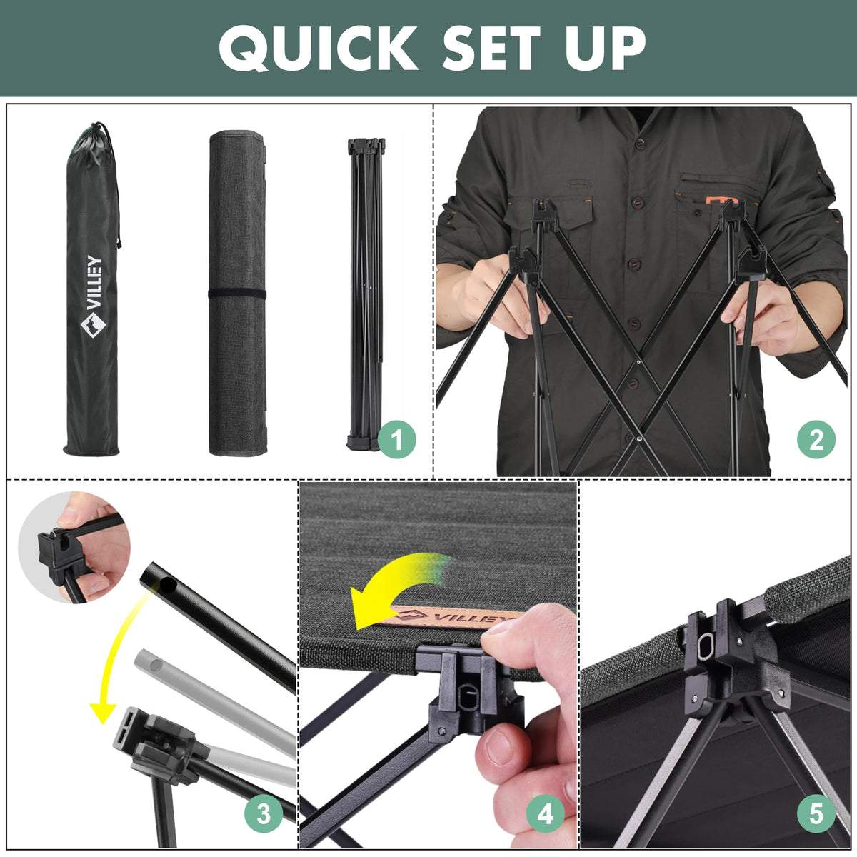 Folding Camping Table with Carry Bag Q861