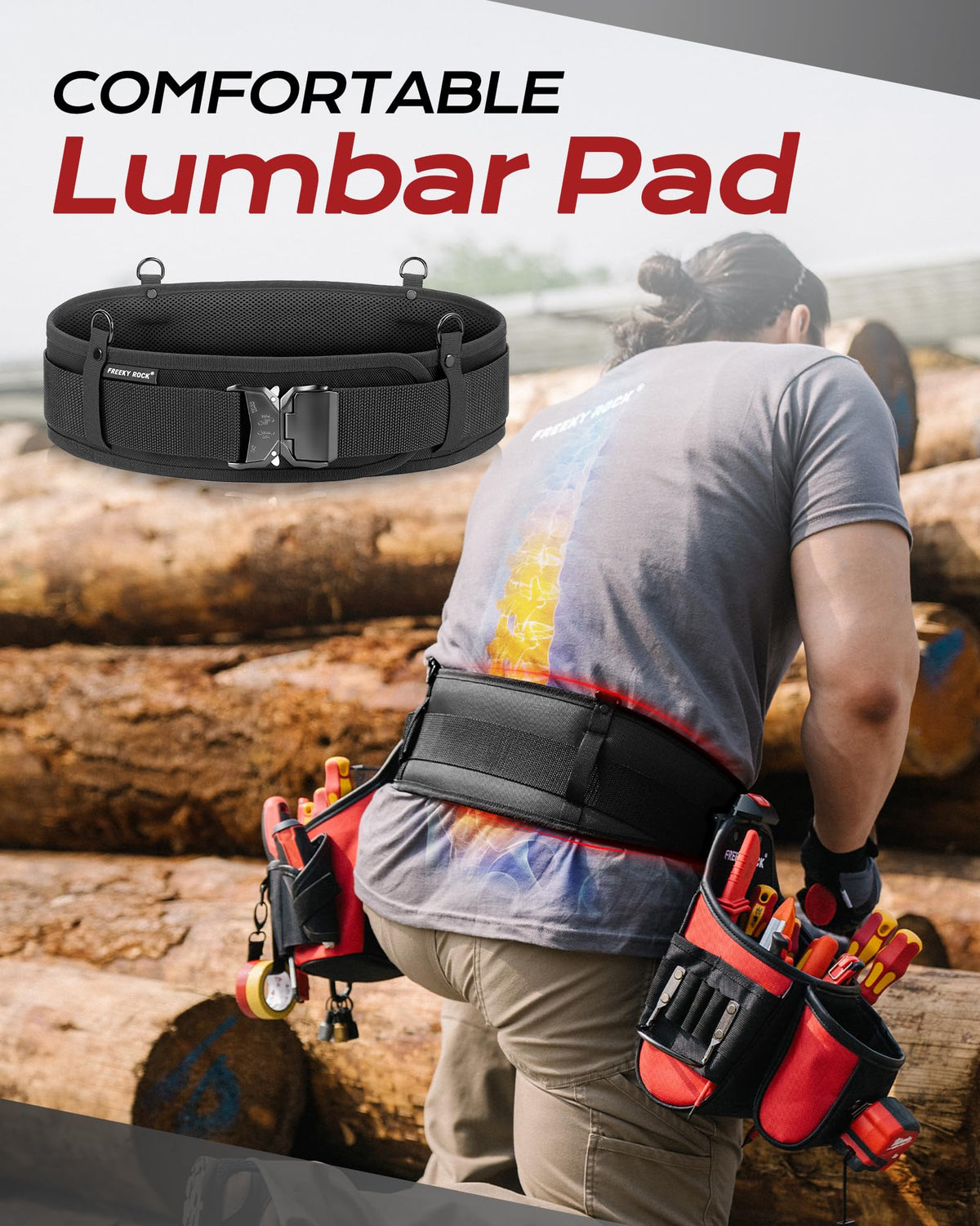 Padded Tool Belt with D Ring Q454897