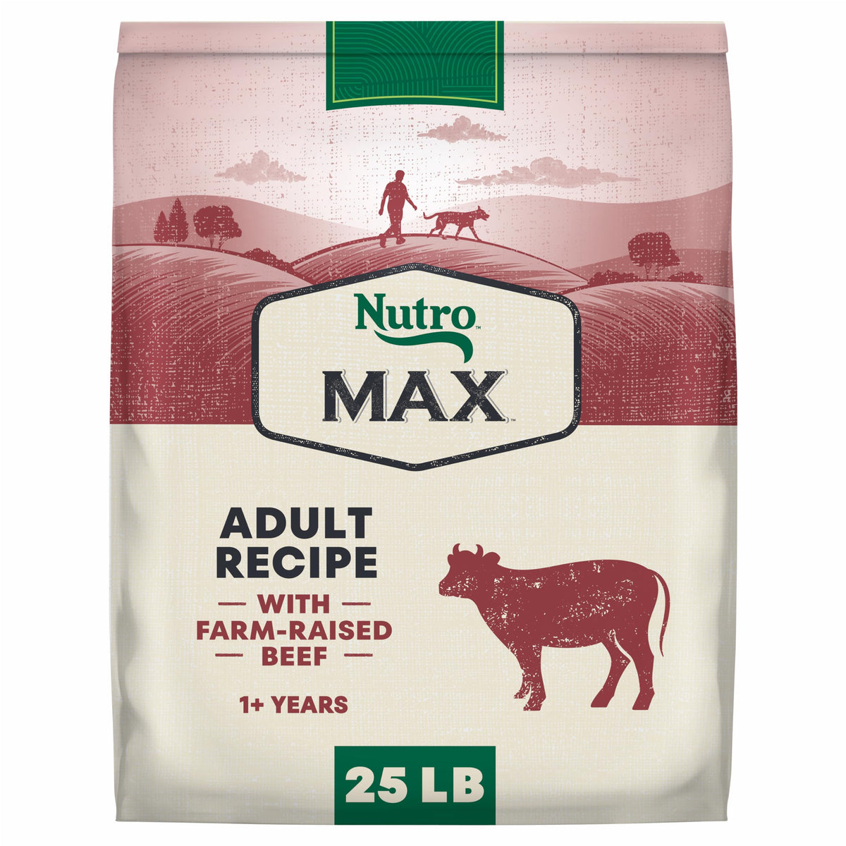 Natural Dry Dog Food Farm-Raised Beef 25 lb T995