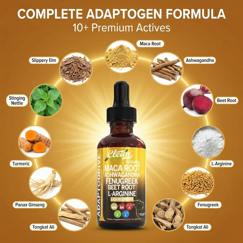 Organic Maca Root Liquid Drops with Ashwagandha and Fenugreek J983