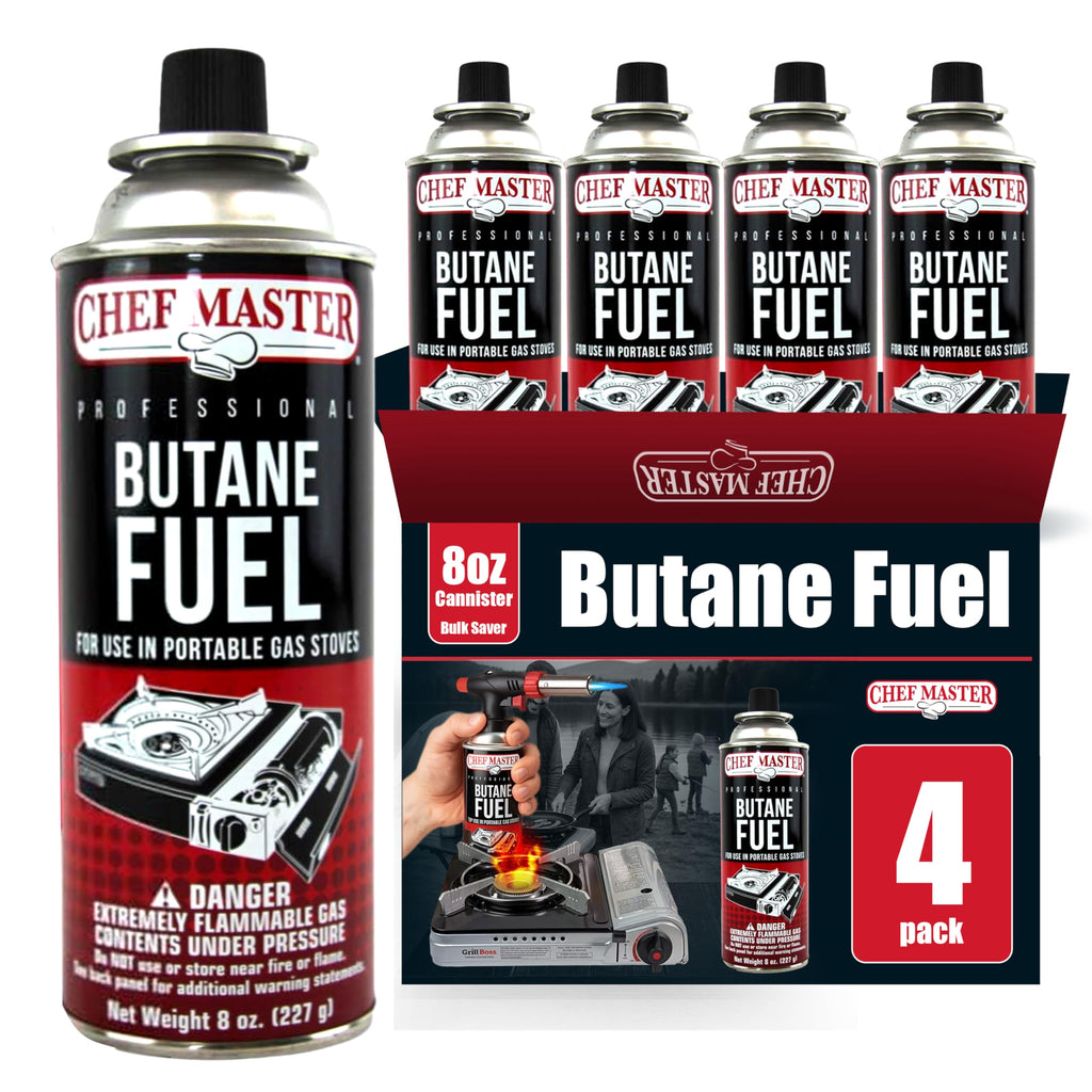Butane Fuel Canister 8 oz 4-Pack H286