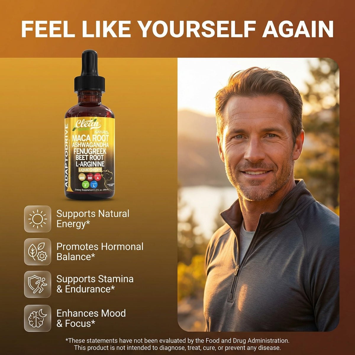 Organic Maca Root Liquid Drops with Ashwagandha and Fenugreek J983