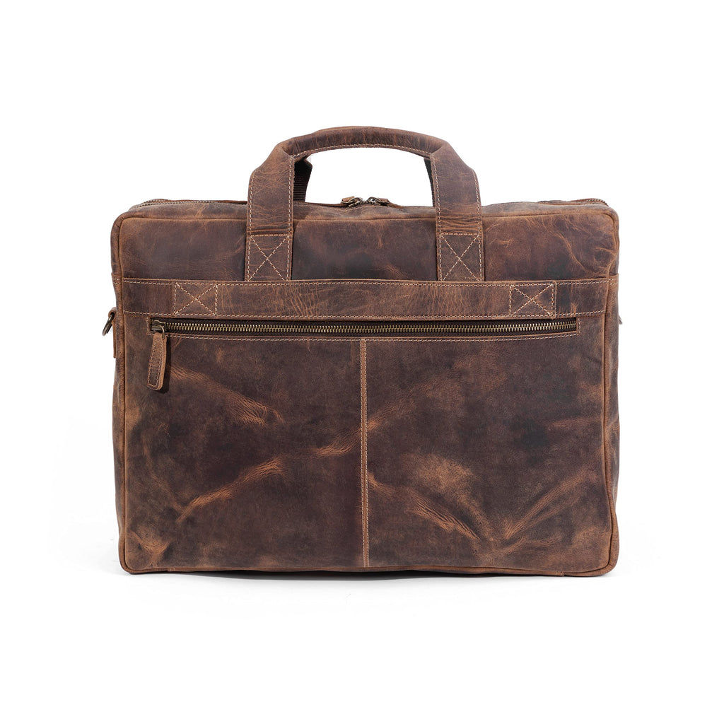18 Inch Leather Laptop Messenger Bag S670478