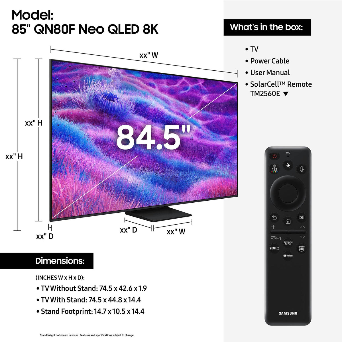 85 inch QLED 4K Smart TV N958