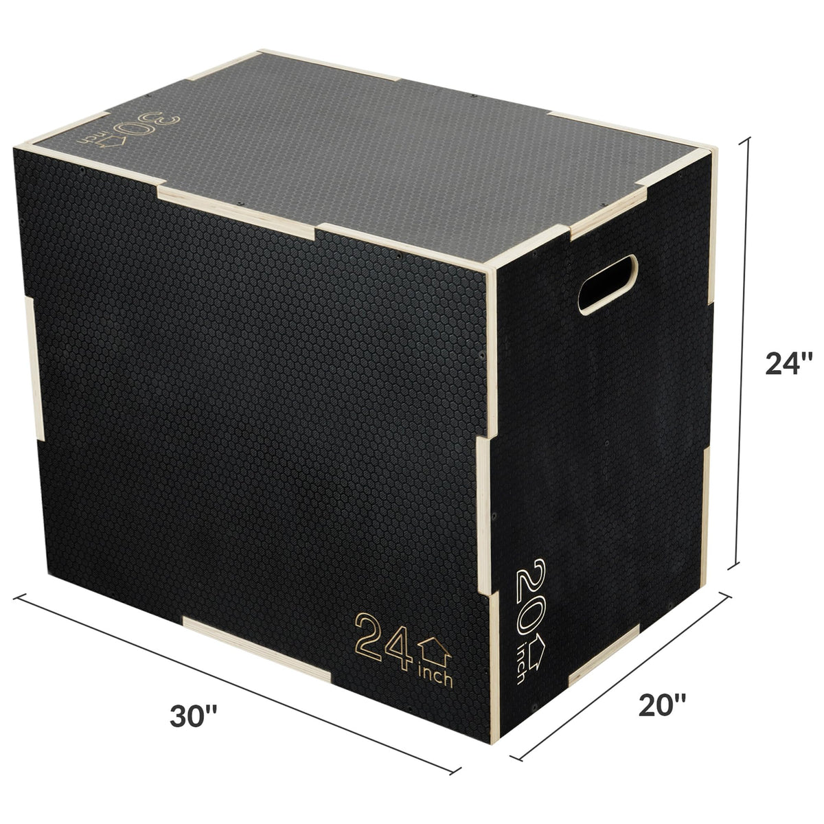 3 in 1 Non-Slip Wooden Plyo Box W593305