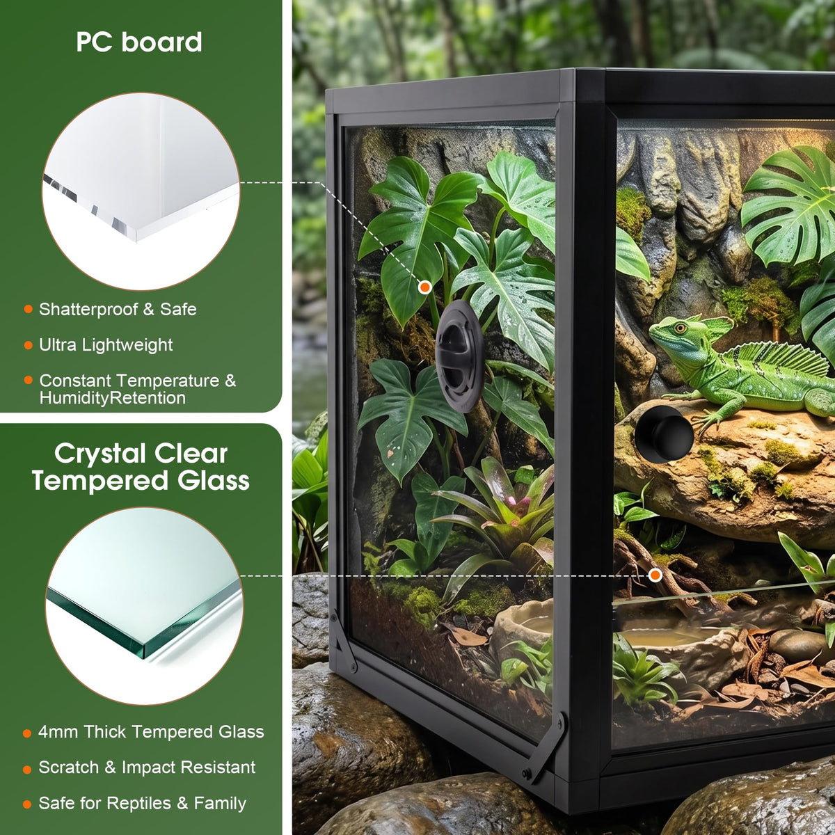 50 Gallon Front Opening Reptile Tank H148400