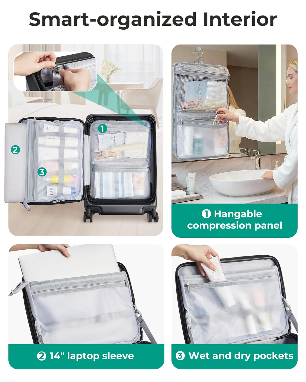 20" Expandable Carry-On Black G45494
