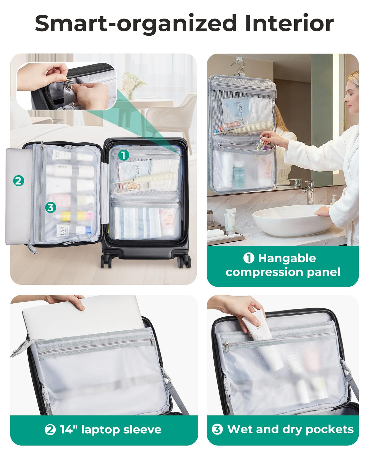 20" Expandable Carry-On Black G45494