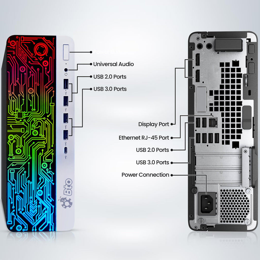Intel Core i5 16GB DDR4 1TB SSD GT 1030 Gaming Desktop PC with 24 Inch Monitor I2368