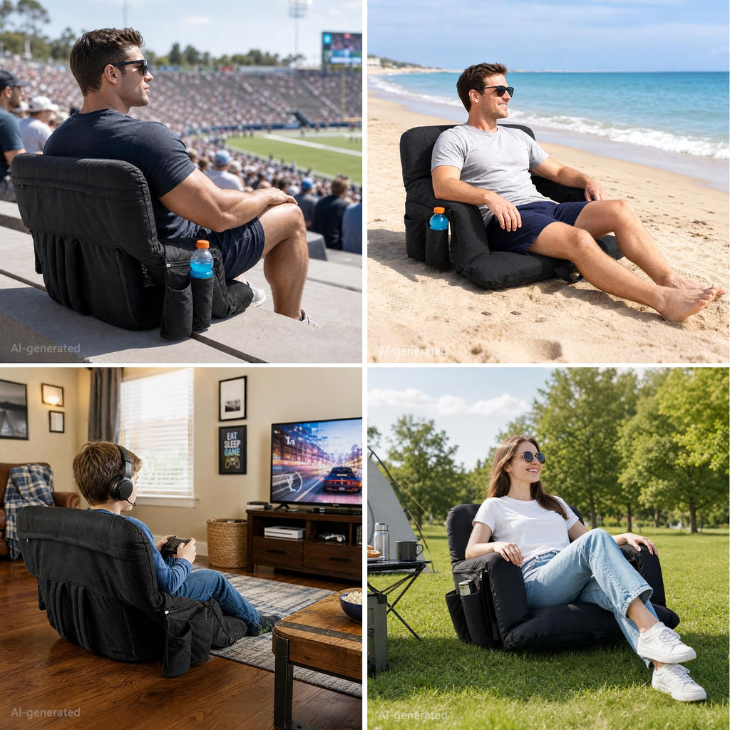 26" Extra Wide Stadium Seats with Back Support F561