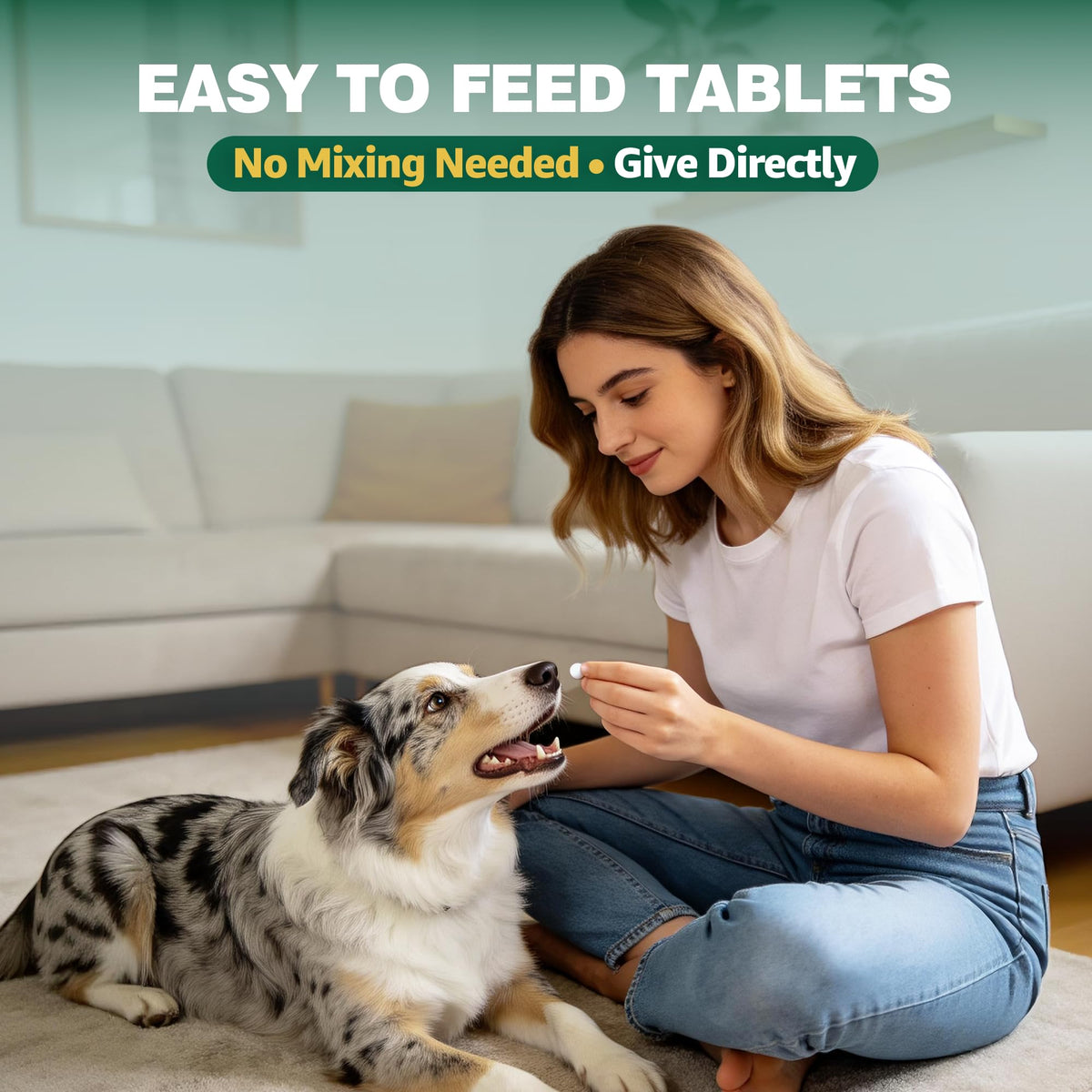 Chewable Pyrantel Pamoate Dog Dewormer 36 Tablets S80318