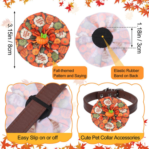100 Pcs Dog Collar Flower Bows S387