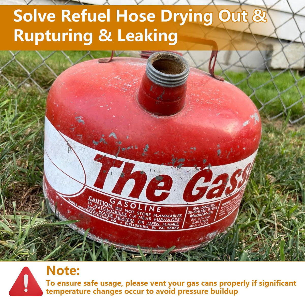 Gas Can Spout with Rubber Stopper X90106