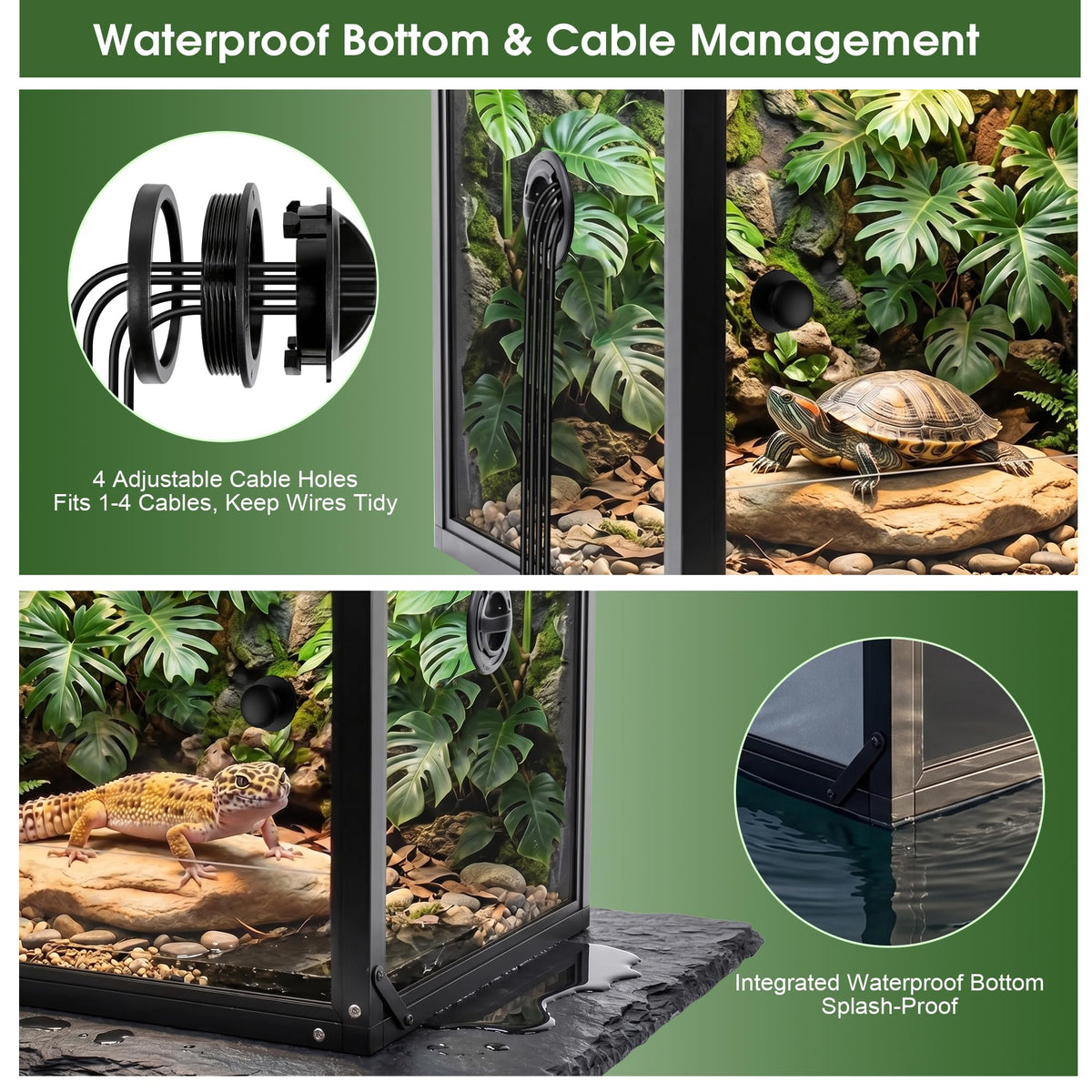 50 Gallon Front Opening Reptile Tank H148400