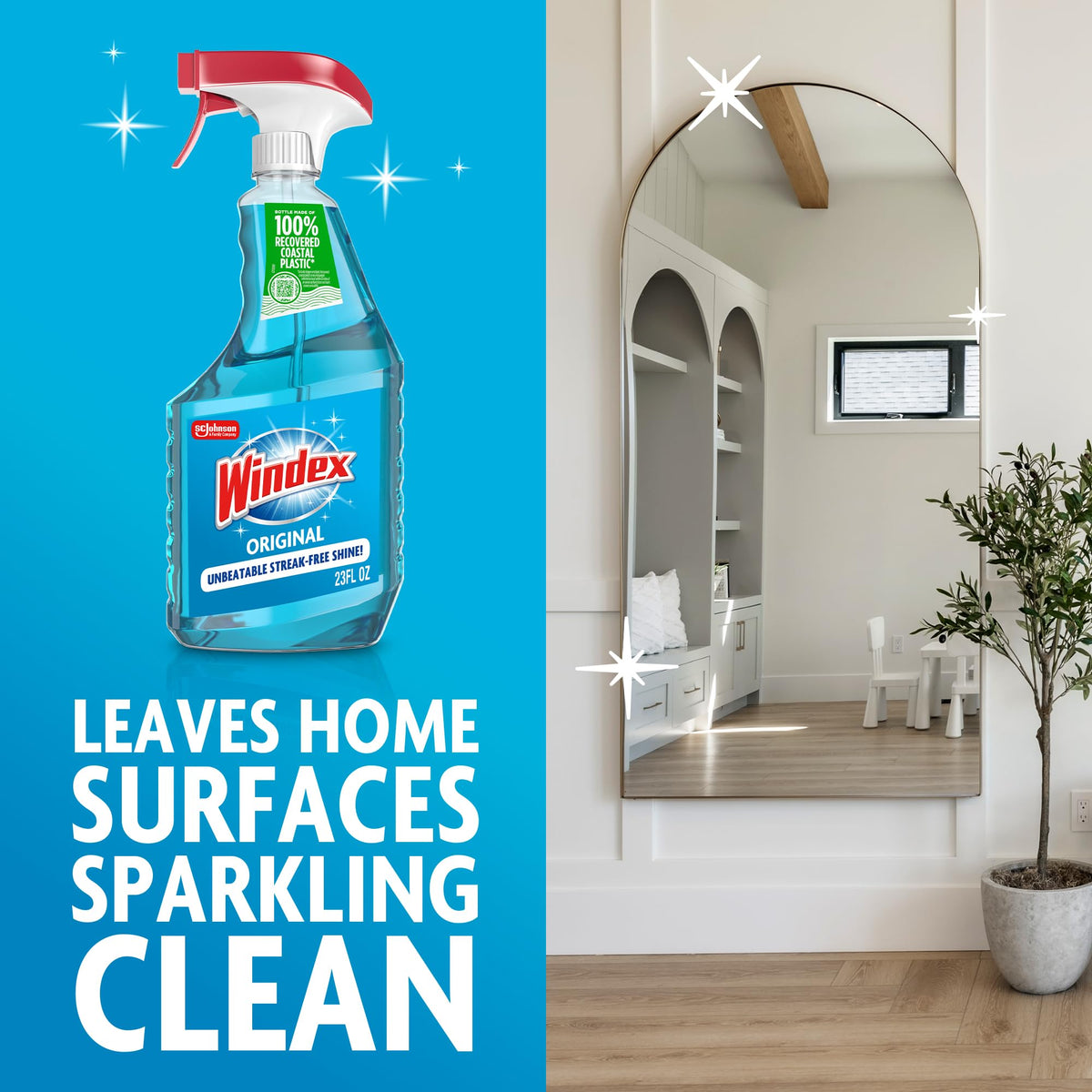 Glass & Window Cleaner Spray Bottle 23 oz D7848