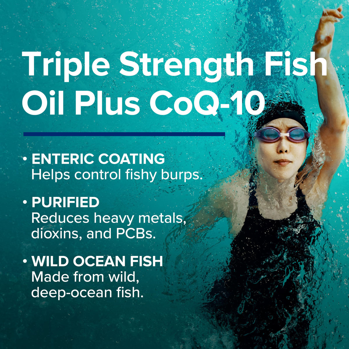 Fish Oil Plus CoQ10 Omega 3 Supplement T85008