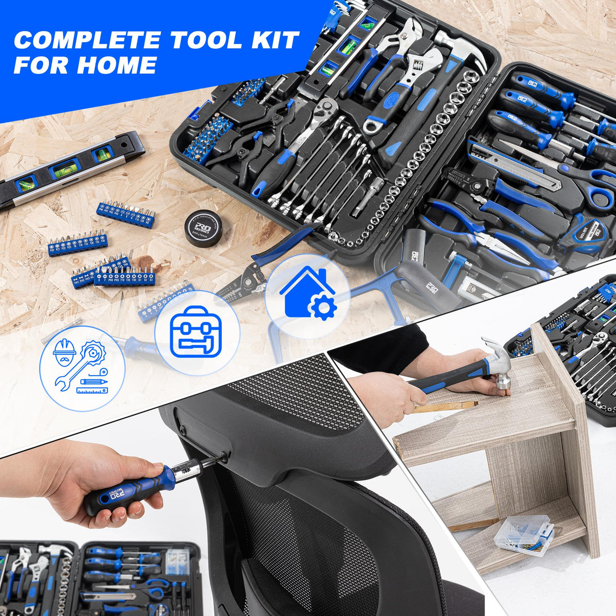 259-Piece Blue Hand Tool Set M86358